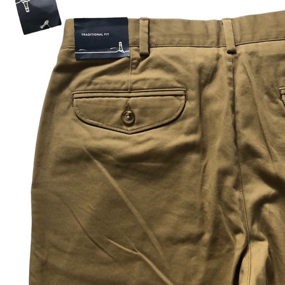 NWT Men’s Beige Lands’ End Traditional Fit Chinos 32x32 - Picture 11 of 15